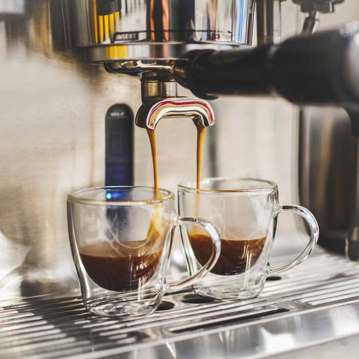 GROSCHE TURIN Double walled espresso cups, coffee mugs, shot cups for tea or coffee, 140 ml