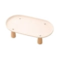 thumbnail image 1 of Soporte elevado para comedero de gatos con base antideslizante lavable y soporte para bebedero y comedero de gatos. Beige 31cmx17cm, 1 of 9