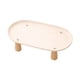 thumbnail image 1 of Comedero elevado para gatos con soporte antivómito para proteger el cuello del gato. Estación de alimentación moderna. Beige 31cmx17cm, 1 of 9
