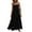 Black, variant on Women Full Slip Under Dresses Sleeveless Adjustable Spaghetti Strap Dress(Black,XXL)