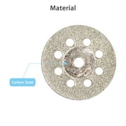 TSV 10pcs Diamond Cutting Wheel, Blades Cut Off Discs Set, Diamond Coated Cutting Wheel and 3mm Mandrel Fit for Dremel Rotary Tool