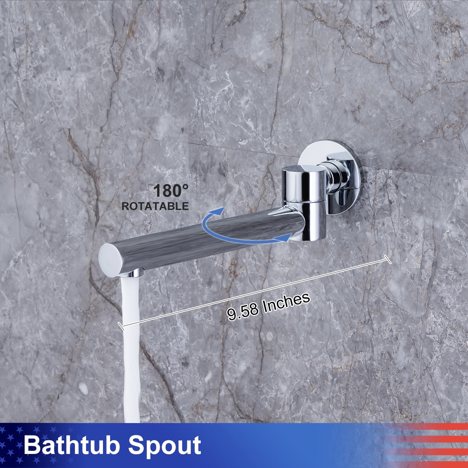 Rainlex One-Handle 1-Spray Polished Chrome Bathtub Shower Faucet
