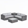 thumbnail image 2 of Santa Rosa 4 Seater Wicker Sofa Set Cushions Gray/Sunbrella Canvas Granite, 2 of 7