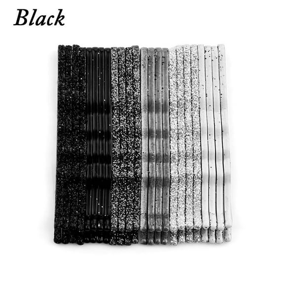 24PCS/Set Candy Color Glitter Sequins Bobby Pins Hair Clips Wavy Hair Pins for Women Girls Decorative Hair Styling Accessories