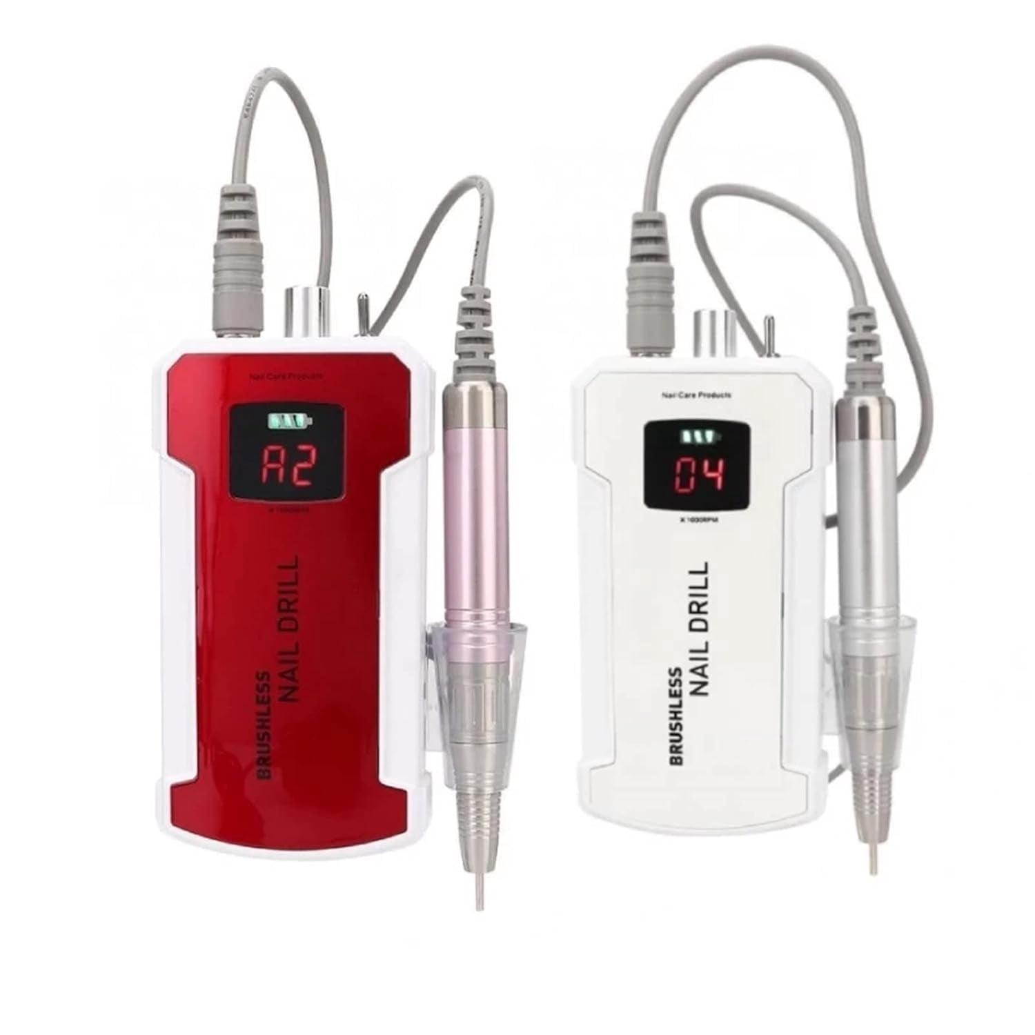 80W Rechargeable Electric Nail Drill 35000RPM Manicure Drill Art Set Machine Mill Cutter Sets Nail Pedicure File Polishing Tool