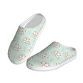 thumbnail image 2 of Wukai Flora Daisy Cactus Print Women's Indoor Bedroom Slipper Slip On Shoes, Unisex House Shoes with Anti-Skid Sole for Men, Gift for Women Men-35/36, 2 of 7