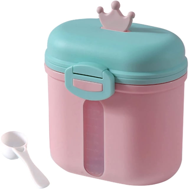 Caja dosificadora de leche en polvo,Dispensadores de leche en polvo,Caja de leche en polvo para bebés,Dispensador de fórmula para bebés,Contenedor de caja de leche en polvo portátil para bebés pequeñ