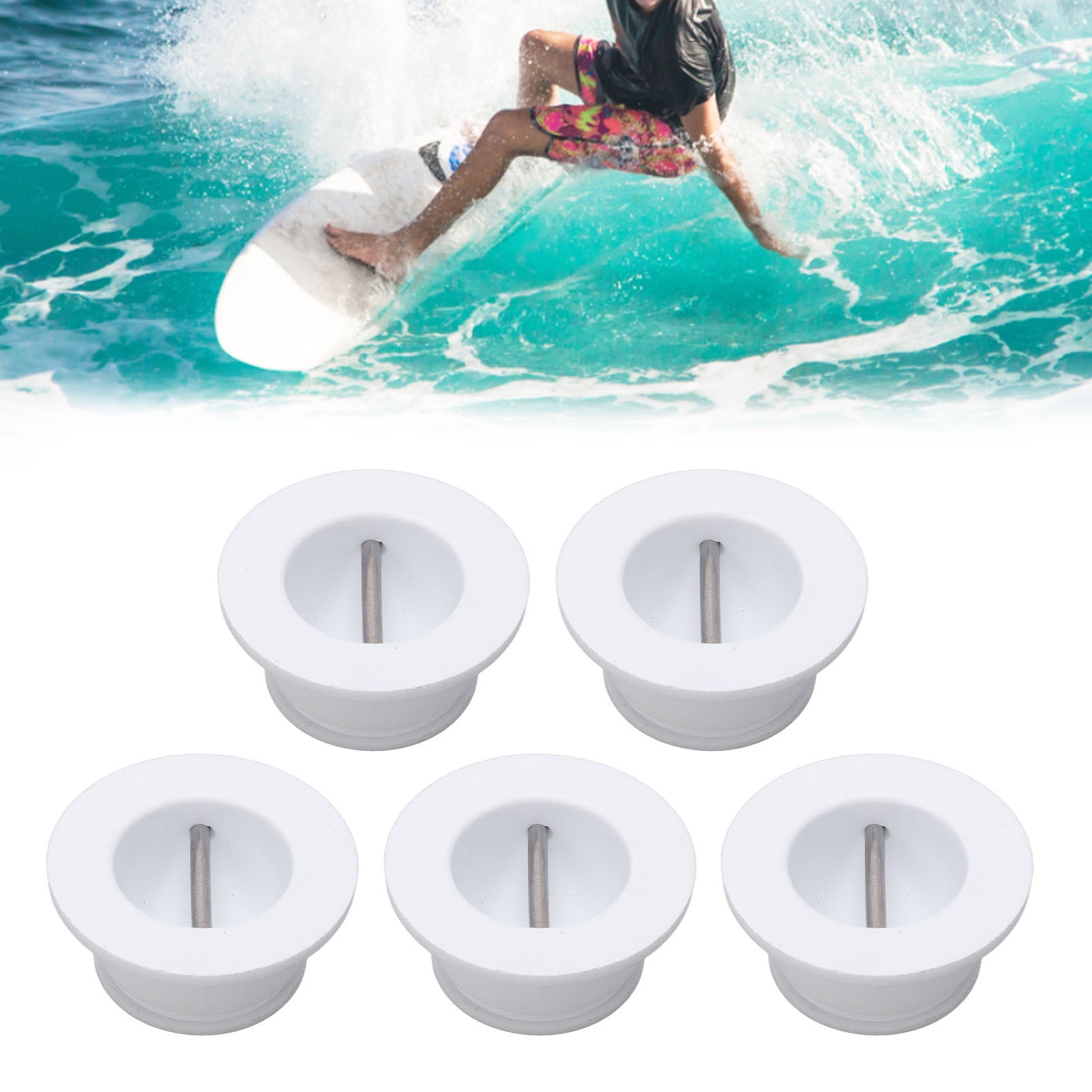 5Pcs Surfboard Leash Plug Repair Plugs Longboard Wakeboard for Water Sports 