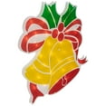 thumbnail image 5 of Northlight Lighted Bells and Holly Outdoor Christmas Decoration - 18.5", 5 of 7