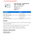 thumbnail image 2 of Fuel Level Sensor - Compatible with 2008 - 2014 GMC Yukon 2009 2010 2011 2012 2013, 2 of 2