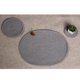 thumbnail image 3 of Manteles individuales para de comedor Alfombrilla de para servir de cocina, 9 "de diámetro, gris Sunnimix Mantel individual redondo trenzado de algodón, 3 of 6