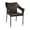 Espresso, variant on Flash Furniture Ethan Commercial Grade Stacking Patio Chair, All Weather PE Rattan Wicker Patio Dining Chair in Black