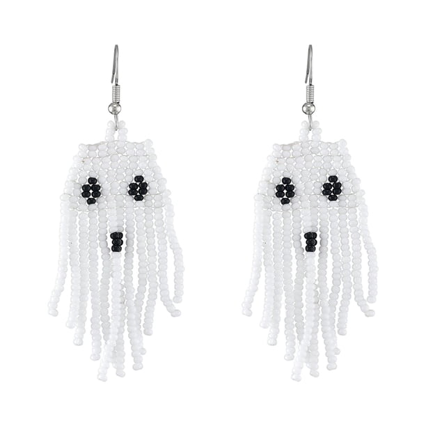 Pendientes con Tema de Halloween para mujeres niñas Joyas Pendientes Fantasma Fernando Pendientes con cuentas