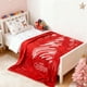 thumbnail image 5 of CaiYueKe Christmas Throw Blanket Flannel Plush Soft Warm Reversible Cozy Fleece Blankets with Red Snowflake Design for Couch Bed Sofa Home Decor Winter Gift Holiday Season Comfort, 5 of 7