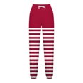 thumbnail image 5 of ABATAB Sweatpants for Women Striped Workout Active Joggers Pants Baggy Drawstring High Waisted Lounge Cinch Bottoms with Pockets, 5 of 5