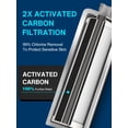 thumbnail image 6 of Round Chrome Shower Head with Handheld Unit and Built-In Carbon Filter for Chlorine Reduction and Hard Water Softening, 6 of 6