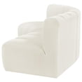 thumbnail image 4 of Bowery Hill Contemporary Soft Cream Velvet Modular Sectional, 4 of 8
