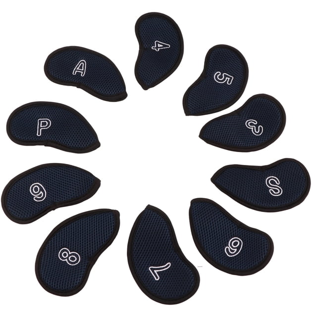 Cubierta Protectora Para La Cabeza Del Club, 10 Piezas Cubierta Portátil Para La Cabeza Del Golf A Prueba De Agua Para La Cancha