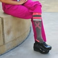 thumbnail image 6 of Cancer Awareness Compression Socks - Knee High Socks for Running - 3 Pair, 6 of 7
