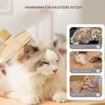 thumbnail image 2 of Flea Comb for Cats, SelfCleaning Flea Comb for LongHaired Dogs, with Release Button and Ergonomic Grooming Tool, Yellow, 2 of 5