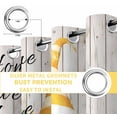 thumbnail image 4 of Fsddascl Spring Sunflowers Blackout Curtains for Bedroom/Living Room, Thermal Insulated Kitchen Curtains, Yellow Dwarf Bee Wood Vintage Grommet Darkening Window Treatment Drapes 42"x63"x2, 4 of 6