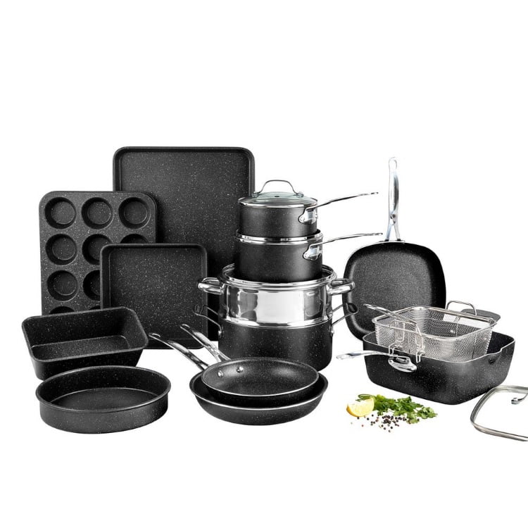 nutrichef 20 piece cookware set