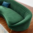 thumbnail image 4 of Tufted Sofa, Velvet, Green, Modern Contemporary Urban Design, Living Lounge Room Hotel Lobby Hospitality, 4 of 8