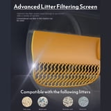 Self-Cleaning Robot Cat Litter Box with App, 65L Capacity, 9L Waste ... - Articulated Washed Novel Warranty Erclock Changes Biodegradable Cat Litter
