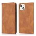 thumbnail image 7 of Premium Case for iPhone 15 Plus, Vintage PU Leather Wallet Case RFID Blocking Card Slot Kickstand Strong Magnetic Closure Shockproof TPU Interior Flip Folio Classic Book Case For iPhone 15 Plus,Brown, 7 of 7