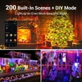 thumbnail image 5 of Aship Smart Christmas Tree Lights with APP& Remote Control, 98.4Ft 300 LEDs Music Sync Christmas String Lights, Color Changing DIY Christmas Lights for Xmas Tree Indoor Outdoor Holiday Party Decor, 5 of 8