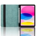thumbnail image 2 of Case for iPad Pro 11 inch 2022/2021/2020/2018, Blue Leather Folio Stand with Pencil Holder & Card Slot, Auto Wake/Sleep, 2 of 7