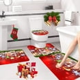 thumbnail image 4 of Christmas Ornaments Setchristmas Bathroom Rug Set 4 Pc Set with Snowman Christmas Tree Ornaments and Snowflake Machine Washable Non Slip Absorbent Easy Care Holiday Decor for Bathroom, 4 of 7