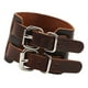 thumbnail image 5 of Pulsera de doble vuelta ajustable para hombres y mujeres, pulsera gótica con adorno para fiesta marrón, 5 of 8
