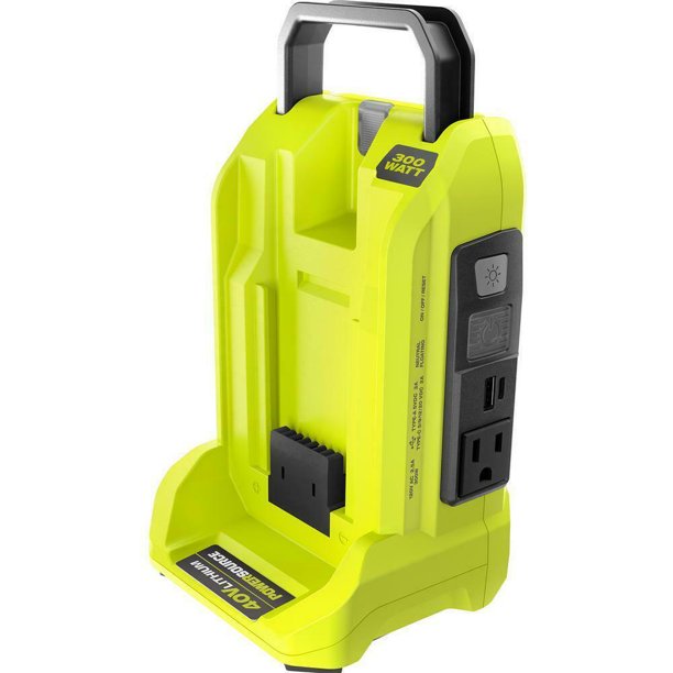 Ryobi 300watt Powered Inverter Generator 40V Battery Usb Port