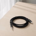 thumbnail image 2 of onn 3' Braided Lightning to 3.5 mm AUX Cable, Black, 2 of 9