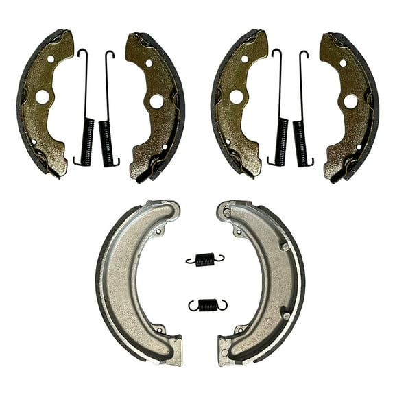 Factory Spec, Front & Rear Brake Shoes for Honda Fourtrax 300 4x4 fits 1988-2000 TRX300FW 4WD Only