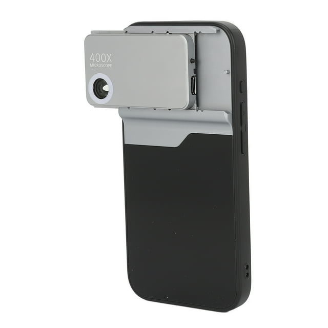 Teléfono Mini Microscopio de Bolsillo, Imágenes Clear Instalacia simple Mini Microscopio de Teléfono Lente Portable 400x para Adultos Para 15Pro