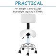 thumbnail image 3 of Costway Selle Réglable Salon Tabouret Fauteuil de Massage Spa Facial W / Dossier, 3 of 8