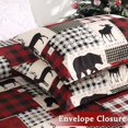 thumbnail image 3 of Christmas Duvet Cover Twin for Kids, Soft Brushed Microfiber Comforter Cover Sets, Reindeer Printed Holiday Theme Bedroom Decorative Bedding (Twin Size, Christmas Plaid Deer), 3 of 7