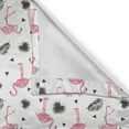thumbnail image 5 of Ambesonne Flamingo Grommet Curtain, Watercolor Art Flamingos, 50" x 120", Black Pink, 5 of 6
