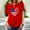 Red, variant on Fartey Independence Day Shirts for Women Proud Patriotic Stars and Stripes Graphic Tshirts Elegant Short Sleeve Tees Breezy Crew Neck Blouses Tops Deals of the Week