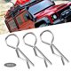 thumbnail image 5 of Clips R, Resistentes 50 Pines En Forma De R Para Coche RC De 1 Mm De Diámetro Que Se Fijan Firmemente Para El Modelo De Vehículo De Coche 1/10 HSP RC OTVIAP Plata, 5 of 8