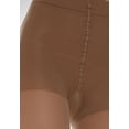 thumbnail image 4 of 15-20 mmHg Medium Compression Pantyhose, Graduated Compression &amp; Support Hosiery Fine Italian Made Fashionable Sheer Stockings (Size 7 Black), 4 of 5