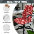 thumbnail image 6 of Renewold Christmas Candy Cane Red Office Chair Cover Universal Stretch Desk Chair Cover with Elastic Bottom Removable for Home Office Christmas Decoration, S, 6 of 7