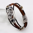 thumbnail image 1 of Pulsera De Cuero De PU Estilo Gótico, Informal, étnico, Para Hombres Y Mujeres, Pulsera Con Hebilla De Moda, 1 of 10