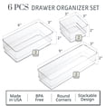 thumbnail image 2 of Set organizador de cajones Stori SimpleSort, 6 unidades, para baño, 2 of 8