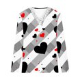 thumbnail image 5 of USSUMA Womens T-Shirts Floral Print Western Shirts for Women Long Sleeves V-Neck Plus Size Womens Lace Tops, 5 of 5