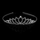 thumbnail image 3 of Diadema/Pinza/Lazo/Tiara de novia con diamantes de imitación de Pixnor (plateada), 3 of 5