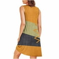 thumbnail image 4 of Fnooota Women's Nightgowns & Sleepshirts, Pleated Casual Sleeveless Soft Summer Dresses Orange Size 2XL, 4 of 8