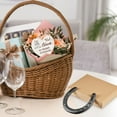 thumbnail image 3 of Black Horseshoe Gift Set For Wedding And Housewarming, Includes Horseshoe 4 Nails German Wood And Raffia Box For Good Luck, 3 of 5